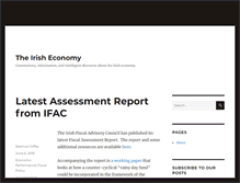 Tablet Screenshot of irisheconomy.ie